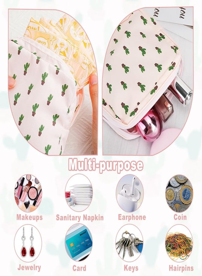 DIBALIYI 6 Pcs Sanitary Napkin Storage Bag, Portable Waterproof Period Pouch with Zipper, Small First Period Pad Bag Feminine Care with Lanyards for Women Teen Girls School Office Supplies - Image 4